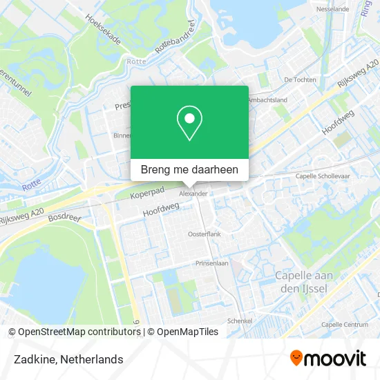 Zadkine kaart