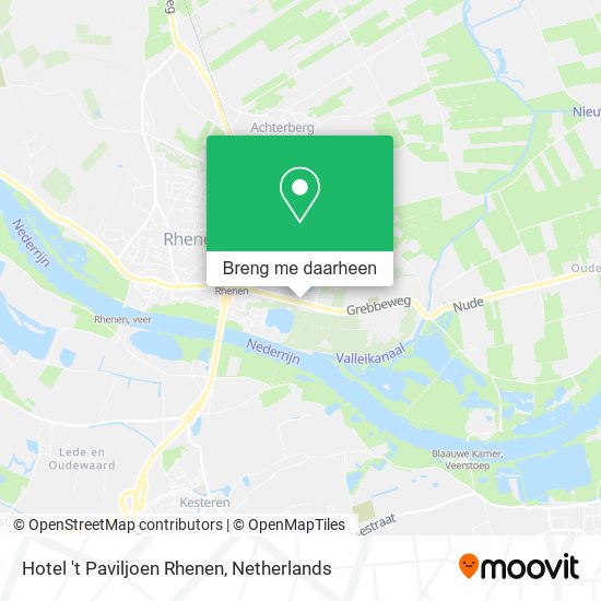 Hotel 't Paviljoen Rhenen kaart