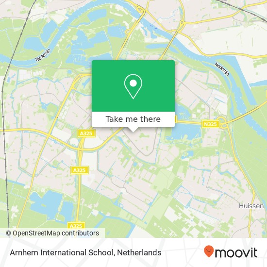 Arnhem International School kaart