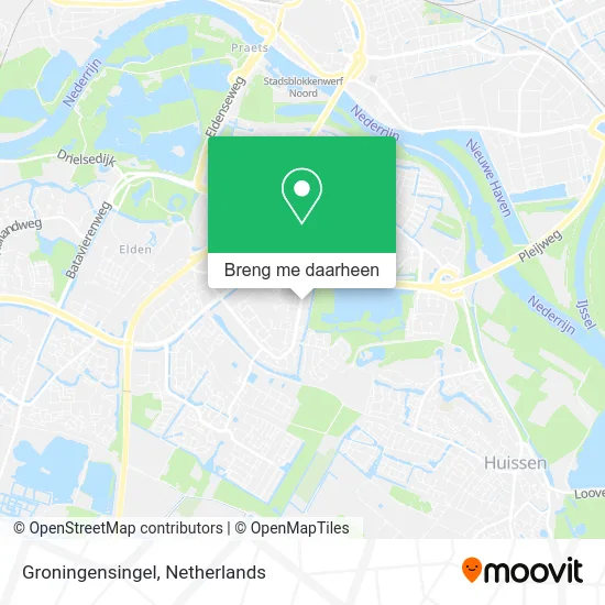 Groningensingel kaart