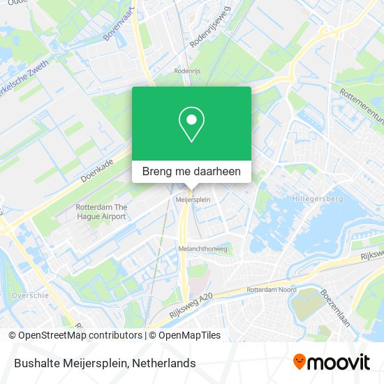 Bushalte Meijersplein kaart