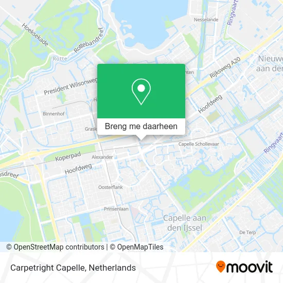 Carpetright Capelle kaart