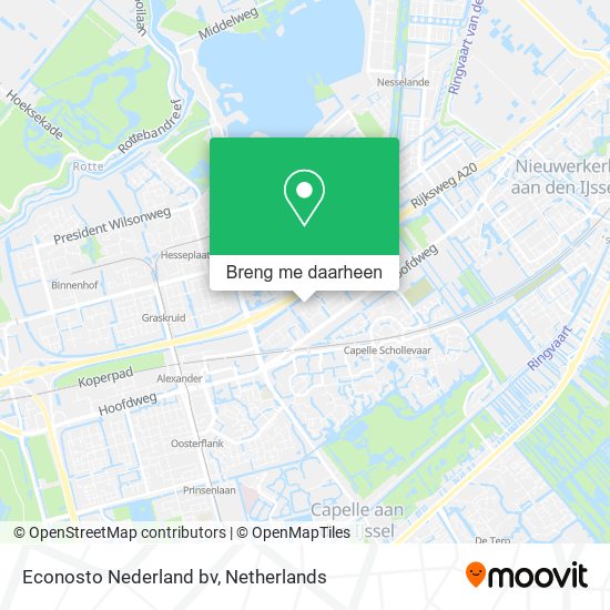 Econosto Nederland bv kaart