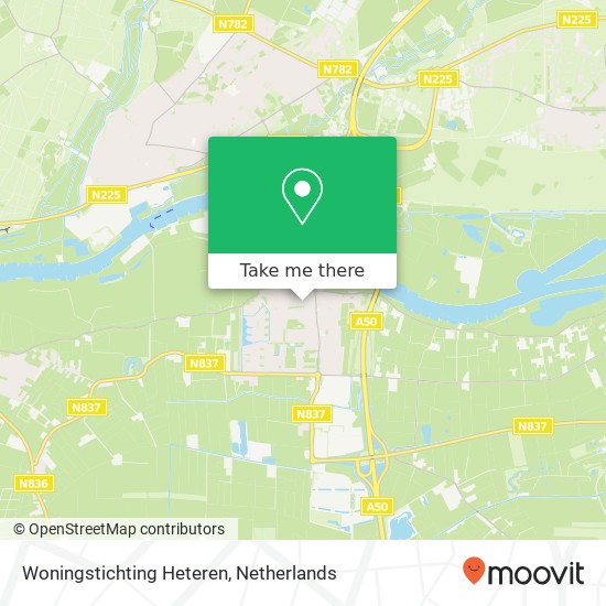 Woningstichting Heteren kaart