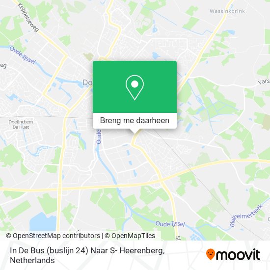 In De Bus (buslijn 24) Naar S- Heerenberg kaart