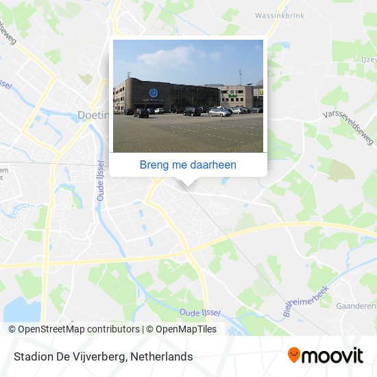 Stadion De Vijverberg kaart