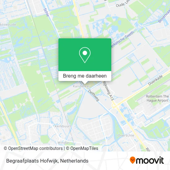 Begraafplaats Hofwijk kaart