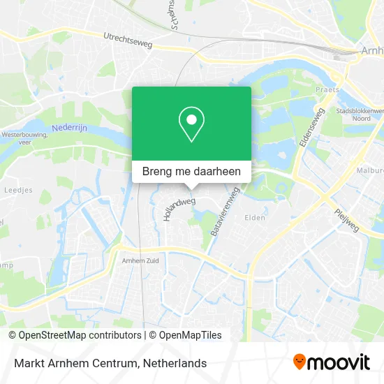 Markt Arnhem Centrum kaart