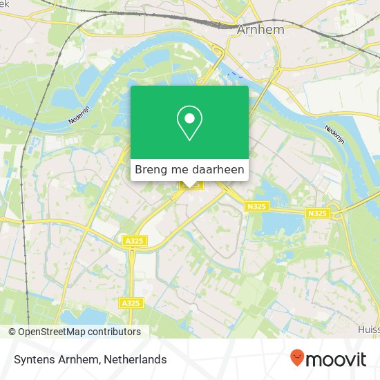 Syntens Arnhem kaart