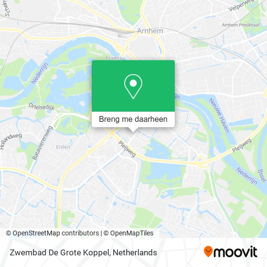 Zwembad De Grote Koppel kaart