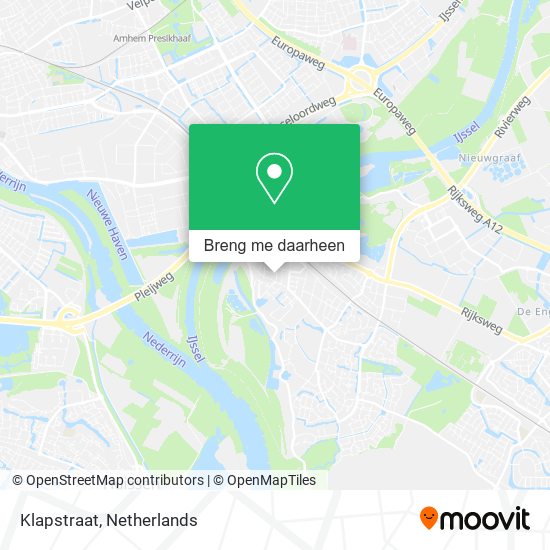 Klapstraat kaart