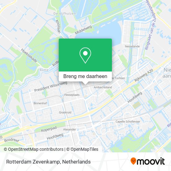 Rotterdam Zevenkamp kaart