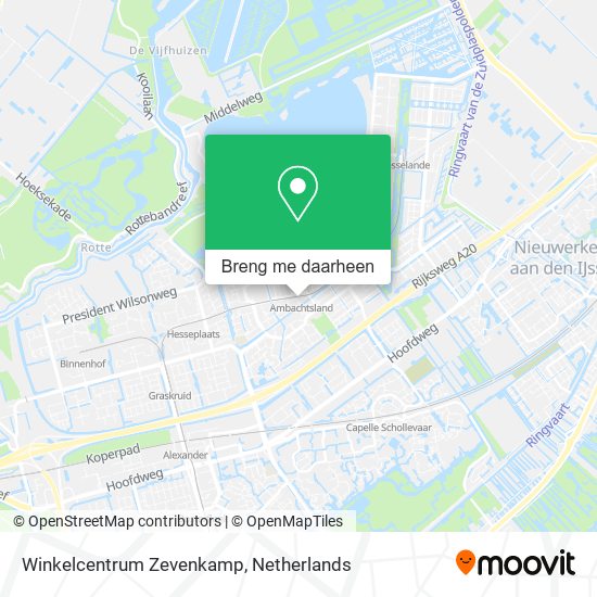Winkelcentrum Zevenkamp kaart