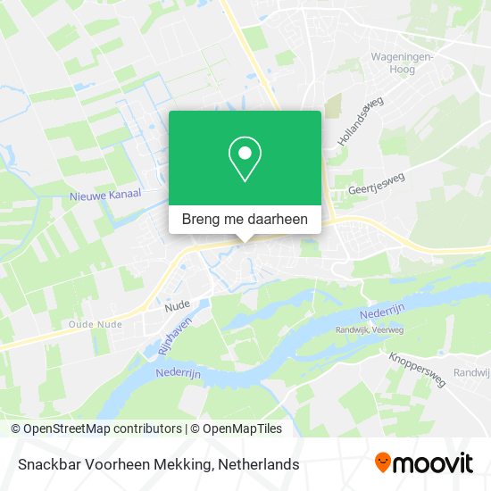 Snackbar Voorheen Mekking kaart