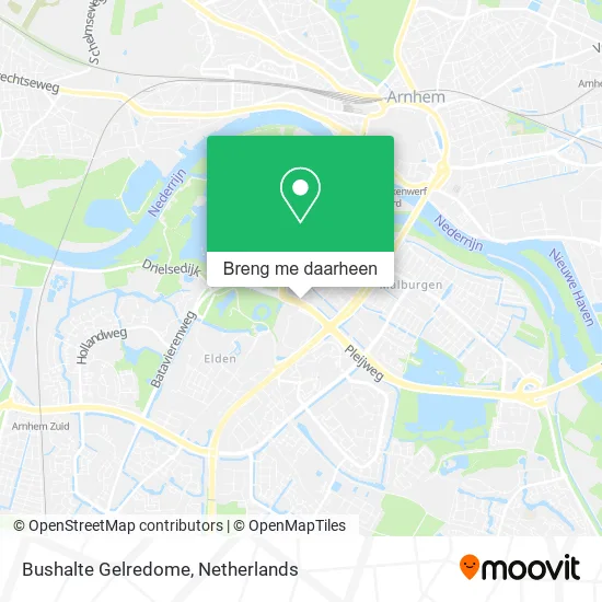 Bushalte Gelredome kaart