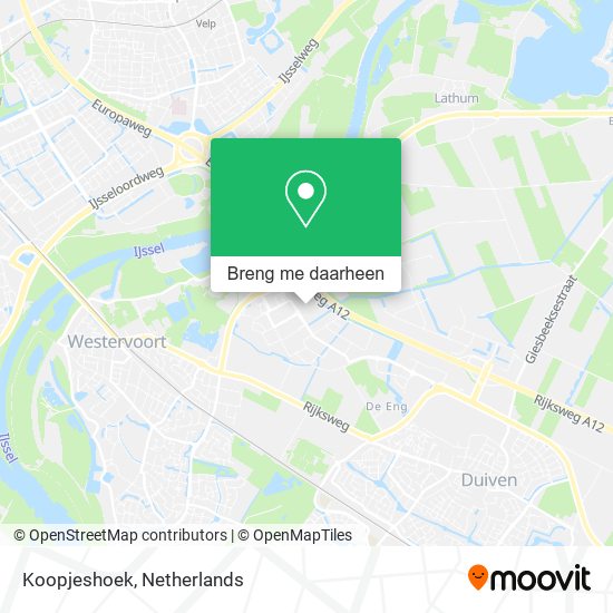 Koopjeshoek kaart