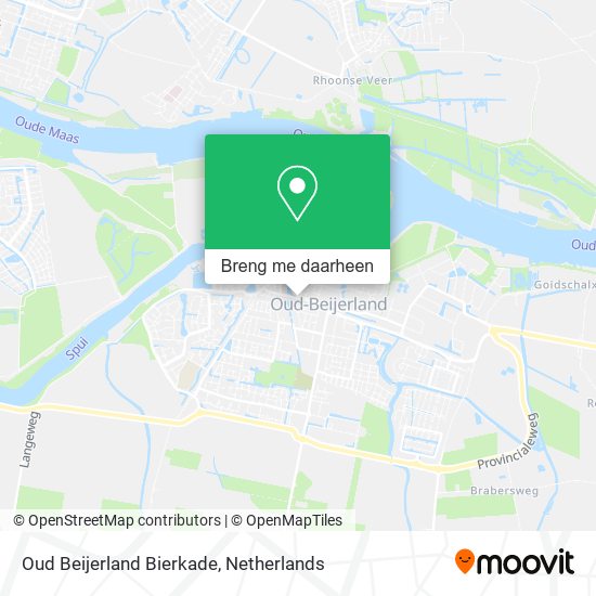 Oud Beijerland Bierkade kaart