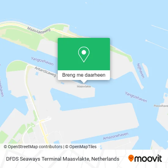 DFDS Seaways Terminal Maasvlakte kaart