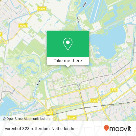 varenhof 323 rotterdam kaart