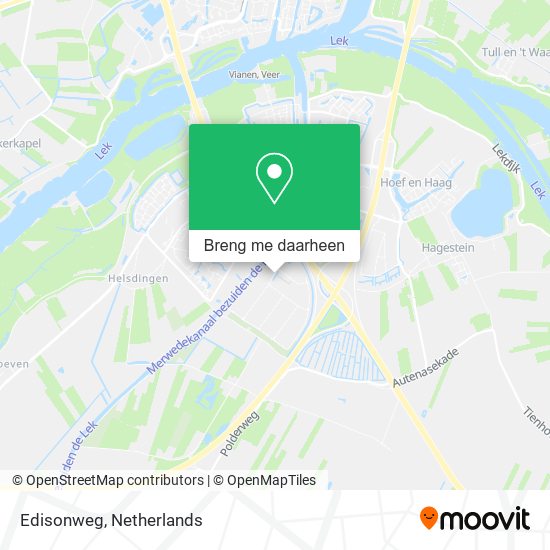 Edisonweg kaart