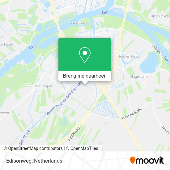 Edisonweg kaart