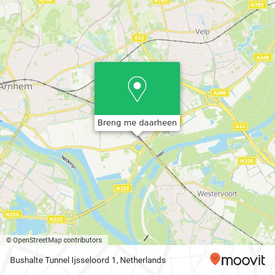 Bushalte Tunnel Ijsseloord 1 kaart