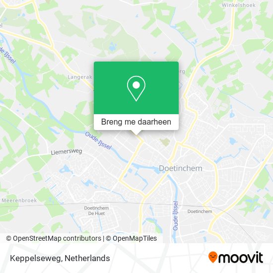 Keppelseweg kaart