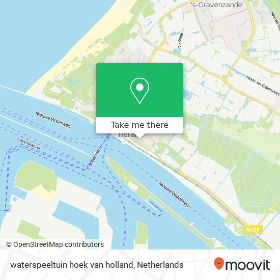 waterspeeltuin hoek van holland kaart