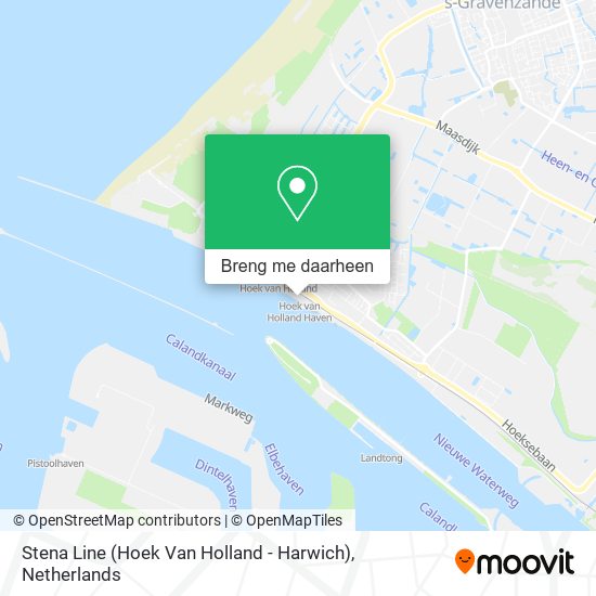 Stena Line (Hoek Van Holland - Harwich) kaart