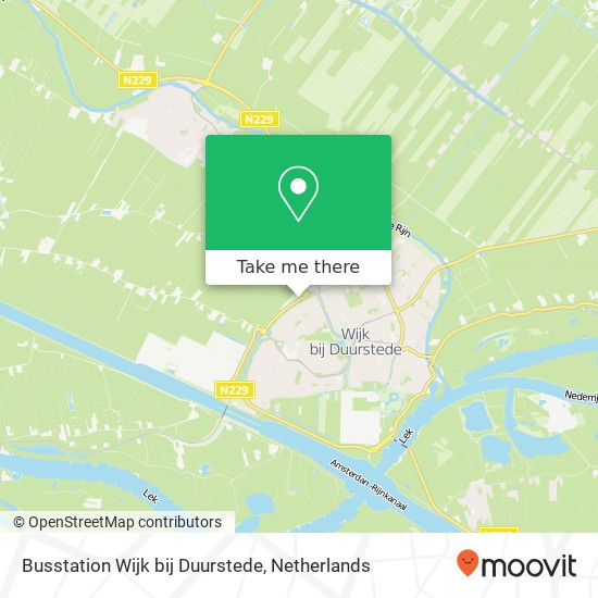 Busstation Wijk bij Duurstede kaart