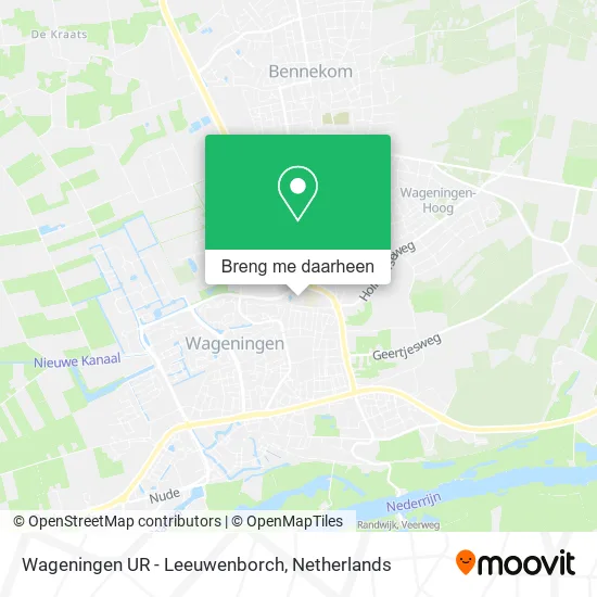 Wageningen UR - Leeuwenborch kaart