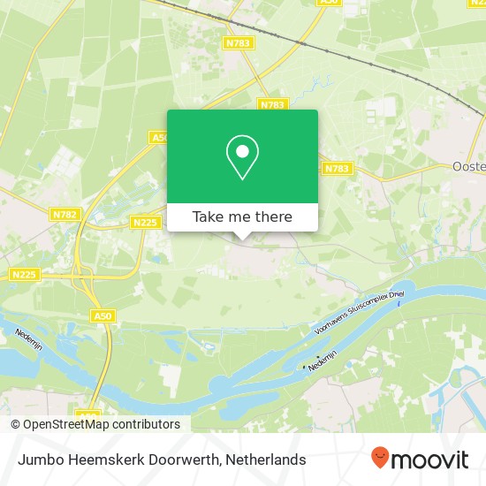 Jumbo Heemskerk Doorwerth kaart