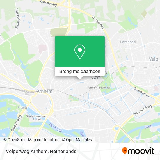 Velperweg Arnhem kaart