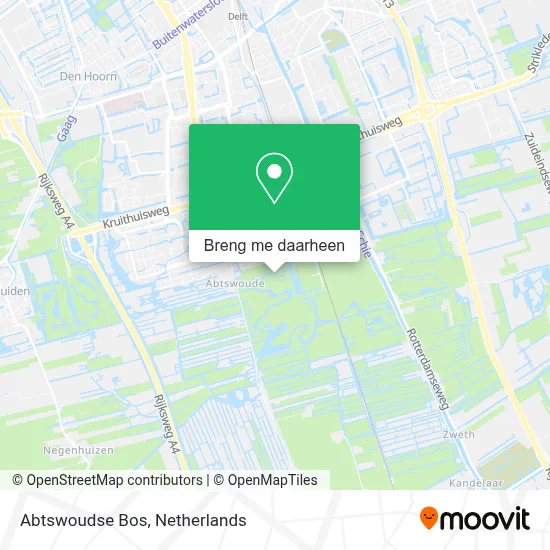 Abtswoudse Bos kaart