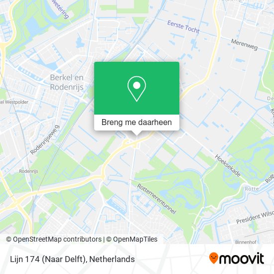 Hoe gaan naar Lijn 174 (Naar Delft) in Lansingerland via Metro of Tram?