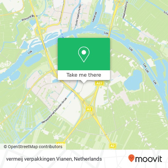 vermeij verpakkingen Vianen kaart