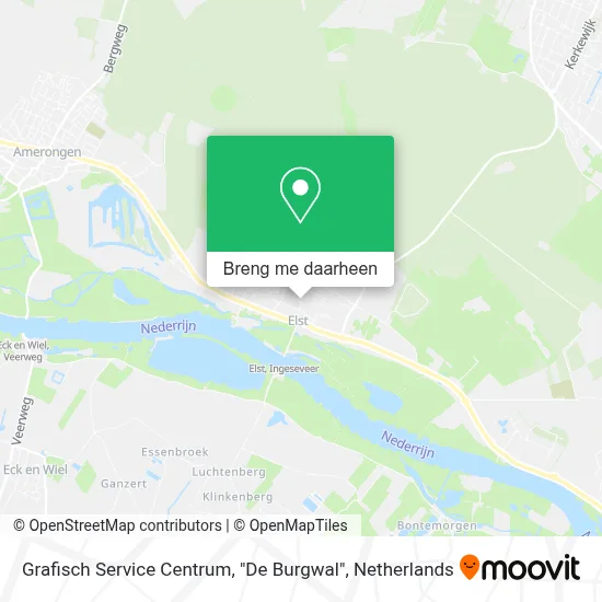 Grafisch Service Centrum, "De Burgwal" kaart