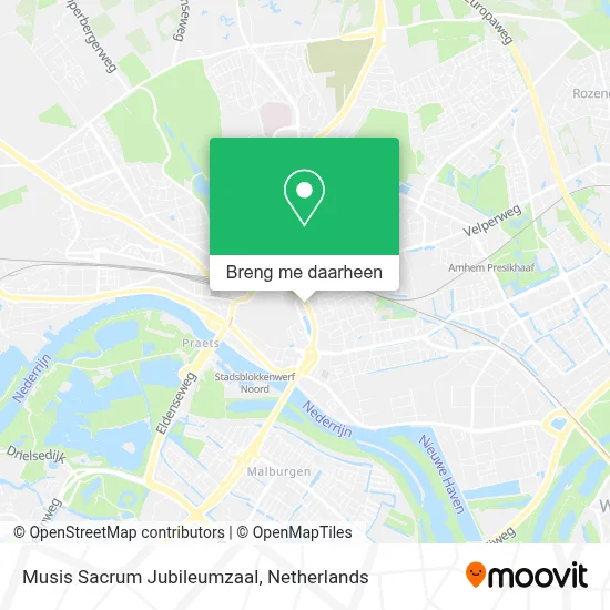 Musis Sacrum Jubileumzaal kaart