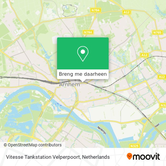 Vitesse Tankstation Velperpoort kaart