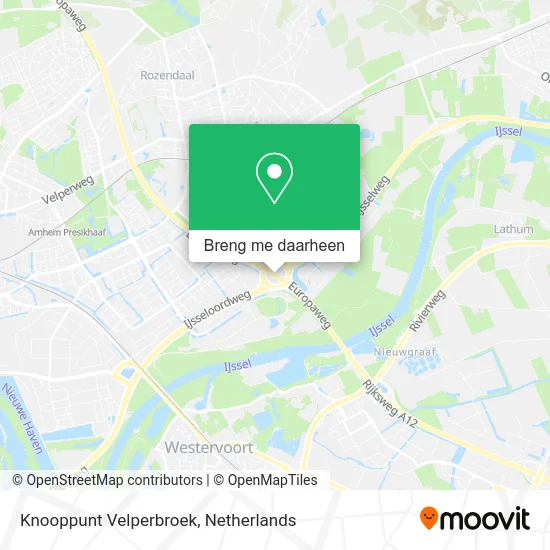Knooppunt Velperbroek kaart