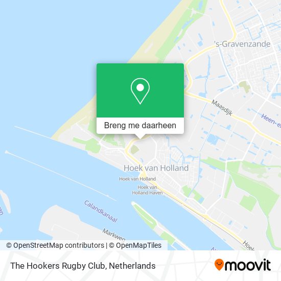 The Hookers Rugby Club kaart