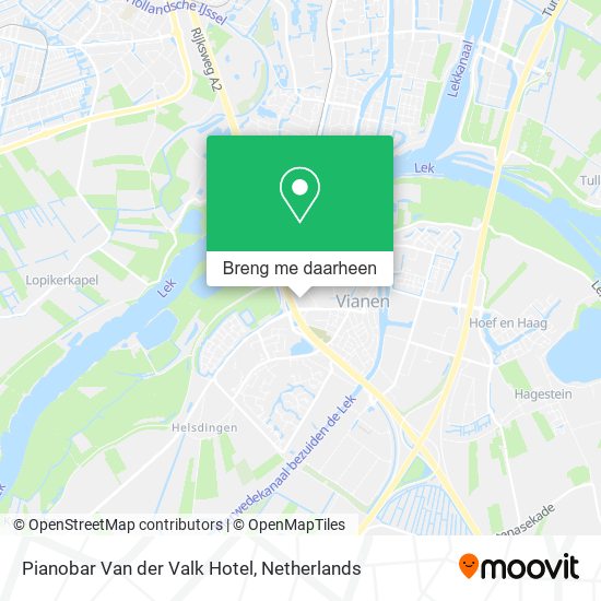 Pianobar Van der Valk Hotel kaart