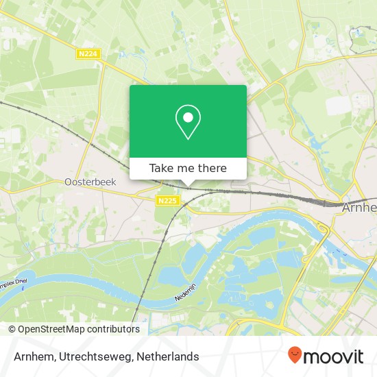 Arnhem, Utrechtseweg kaart