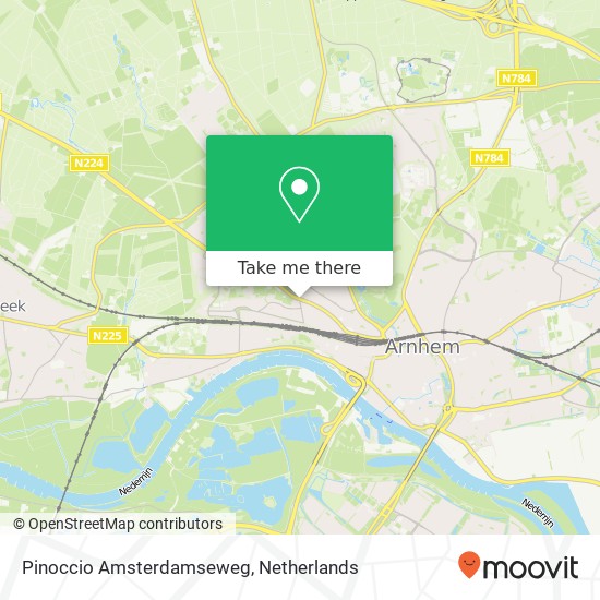 Pinoccio Amsterdamseweg kaart