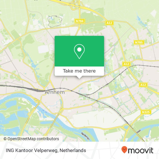 ING Kantoor Velperweg kaart