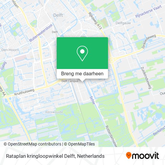 Rataplan kringloopwinkel Delft kaart