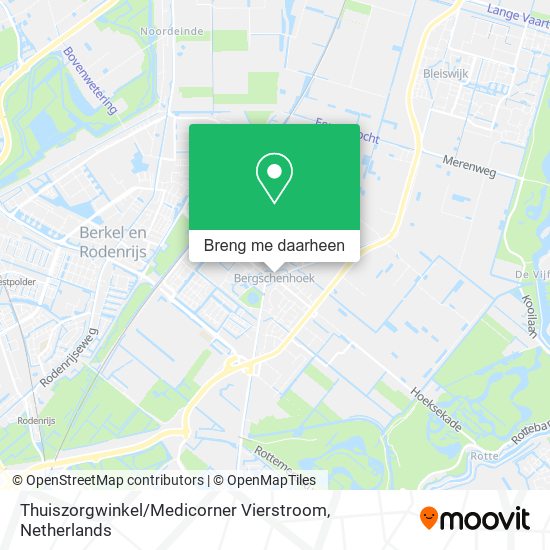 Thuiszorgwinkel / Medicorner Vierstroom kaart