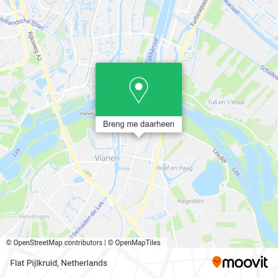 Flat Pijlkruid kaart