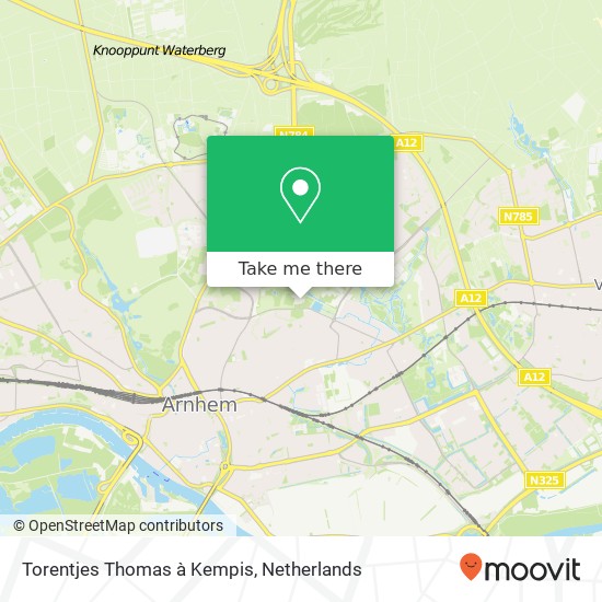 Torentjes Thomas à Kempis kaart