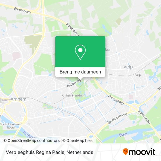 Verpleeghuis Regina Pacis kaart